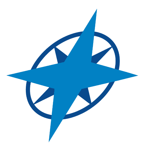 The Blu Star compass mark