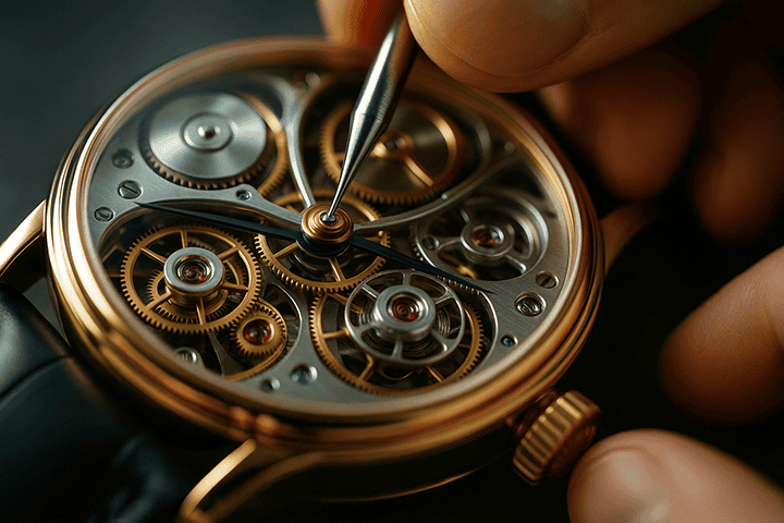 fine-tuning a delicate watch